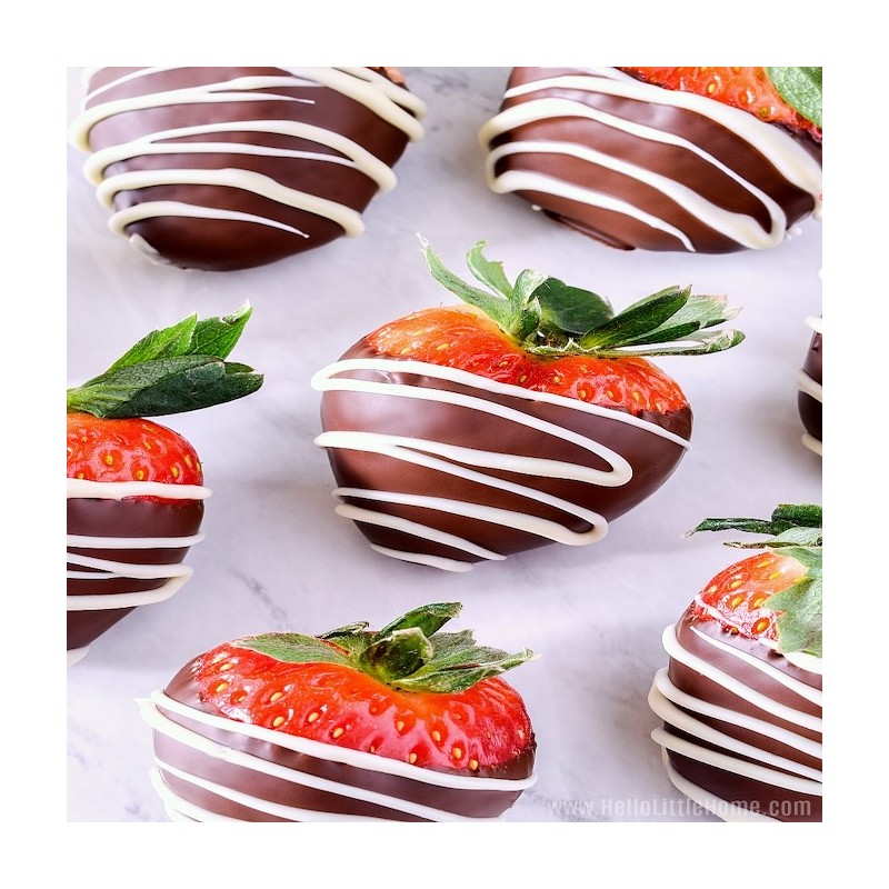 White Chocolate Covered Strawberries (6)