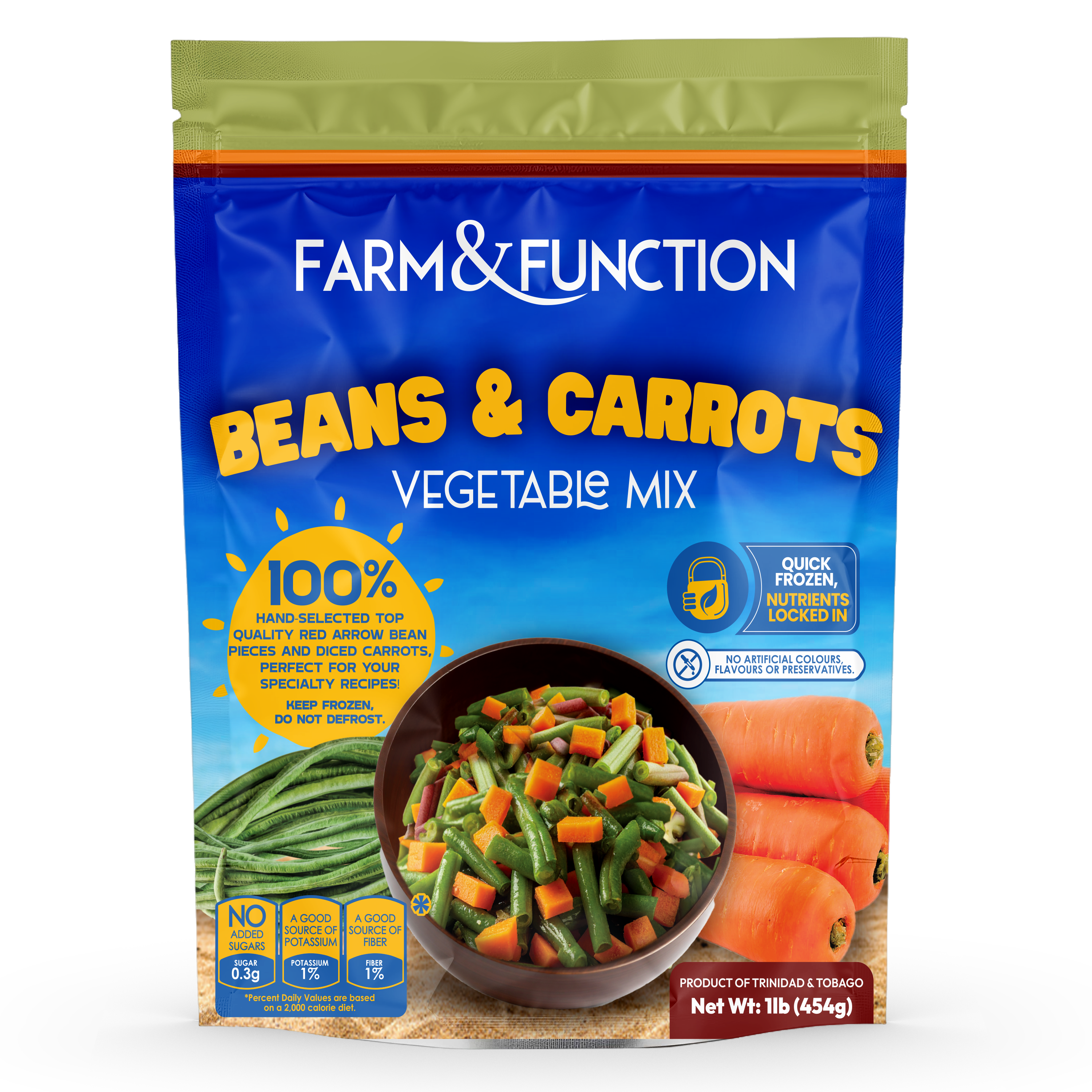 Red arrow bean and Carrots (Diced)