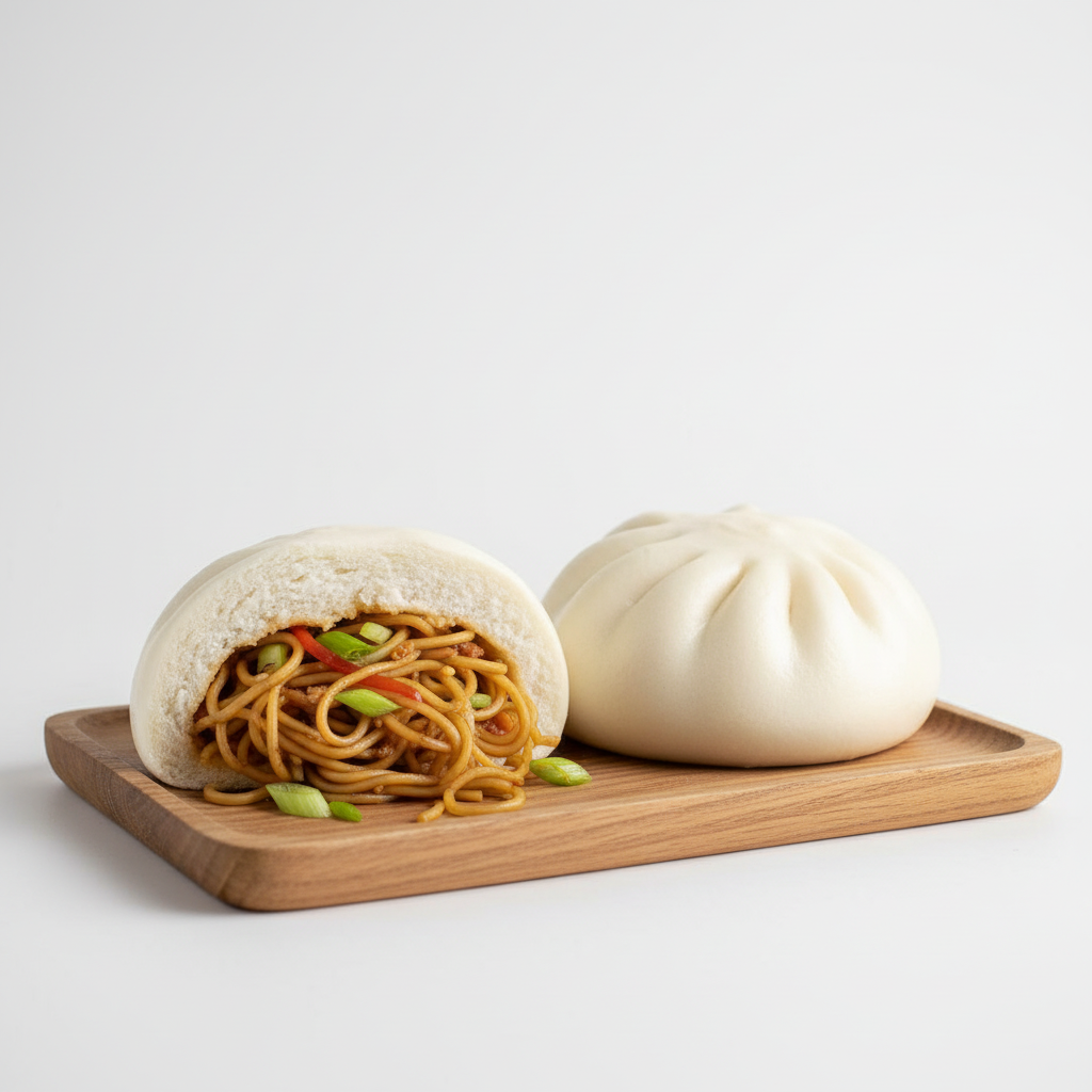 Vegetable Chow Mein (Bao Buns)
