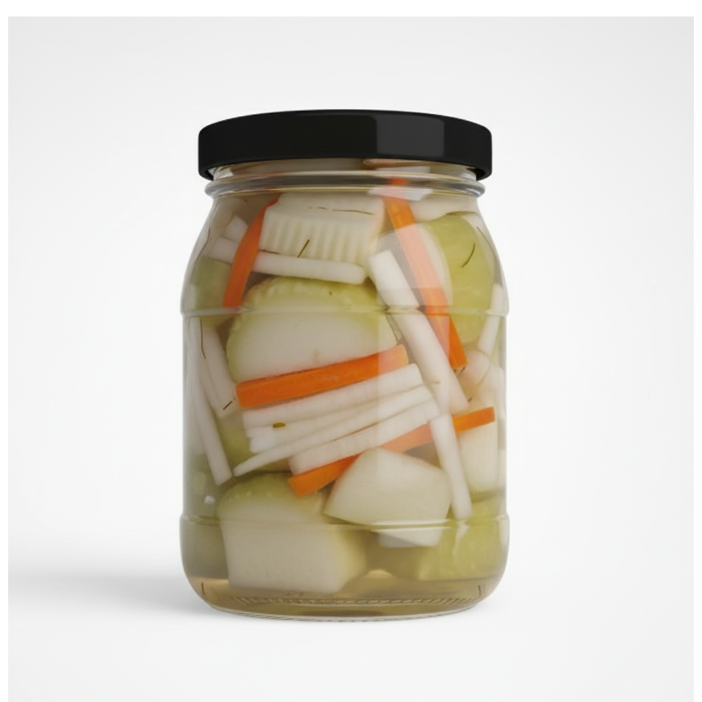 Pickles: Christophene, daikon & carrots