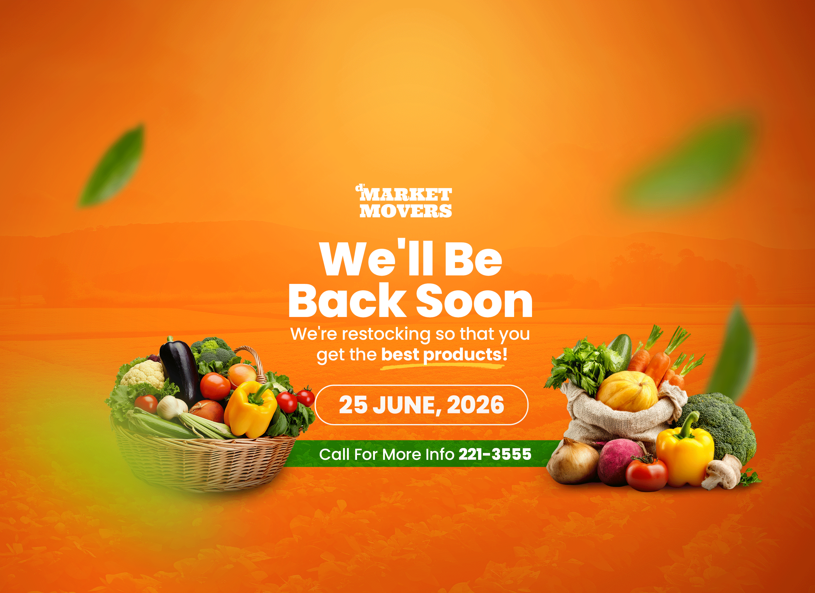 DMarketMoversltd — We'll Be Back Soon